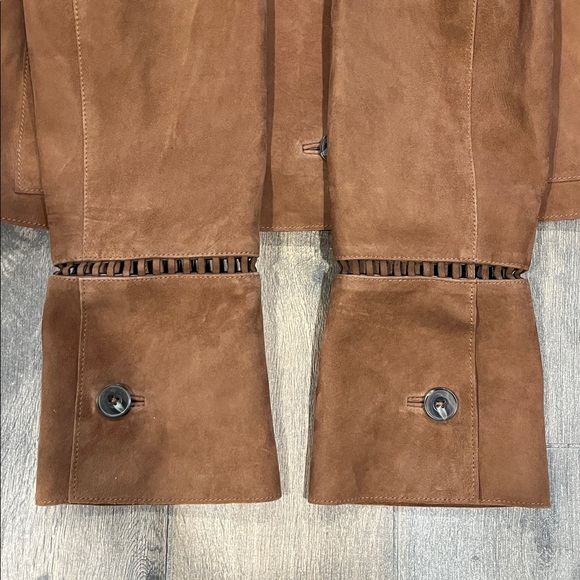NEW Treasure & Bond Suede Swing Jacket in Brown Shell Size Small - Picture 9 of 11